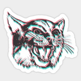 Glitch Cat Sticker